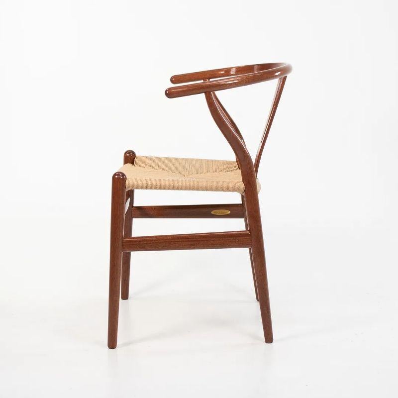 2021 CH24 Wishbone Dining Chair by Hans Wegner for Carl Hansen in Mahogany For Sale 3