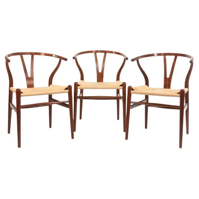 2021 CH24 Wishbone Dining Chair by Hans Wegner for Carl Hansen in Mahogany