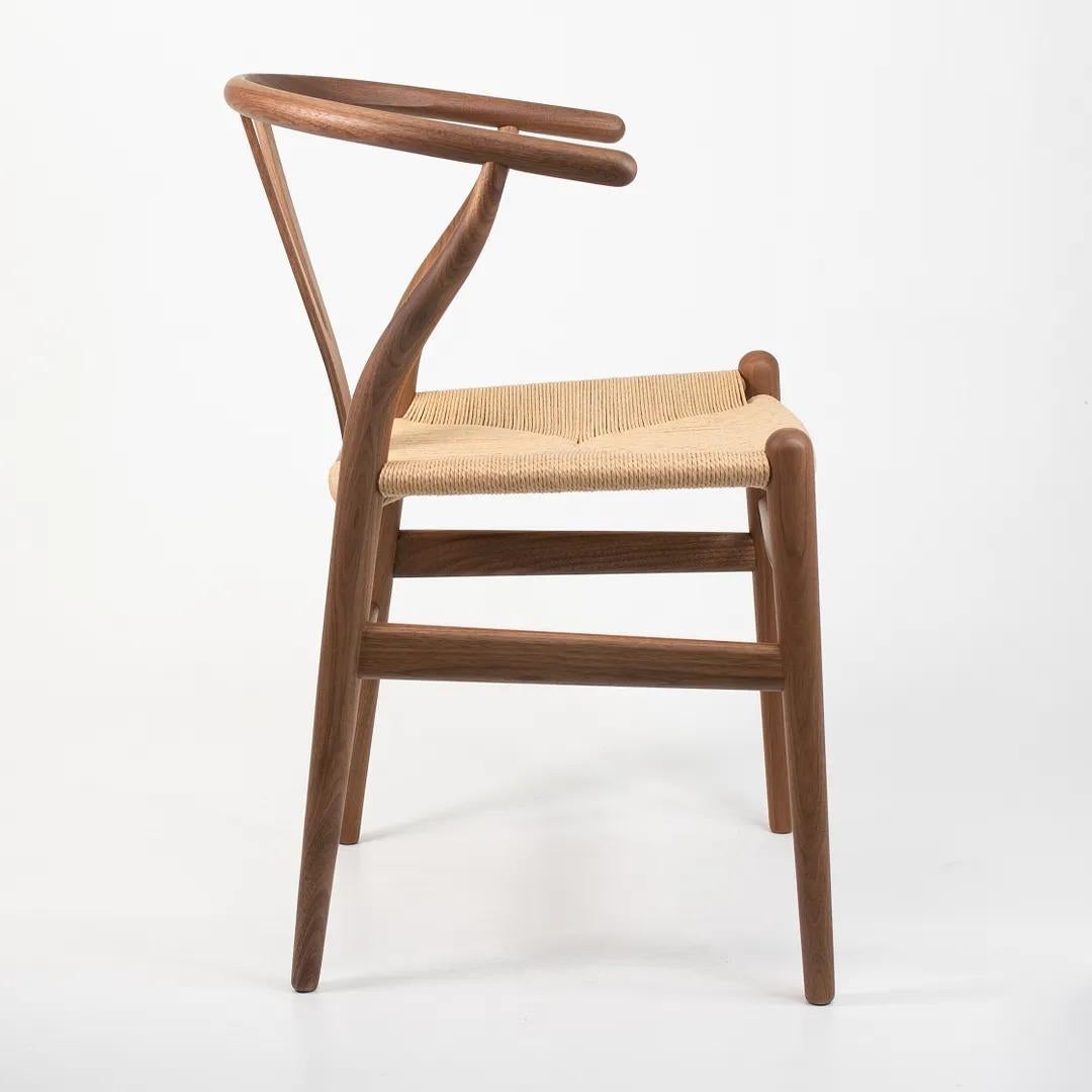 Scandinavian Modern 2021 CH24 Wishbone Dining Chair by Hans Wegner for Carl Hansen in Walnut For Sale