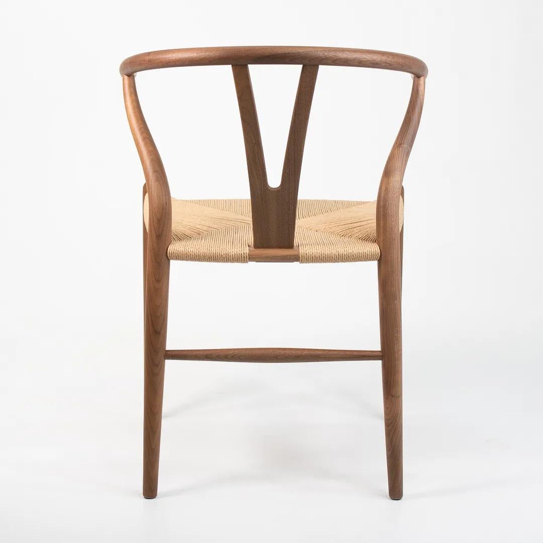 2021 CH24 Wishbone Dining Chair by Hans Wegner for Carl Hansen in Walnut For Sale 2