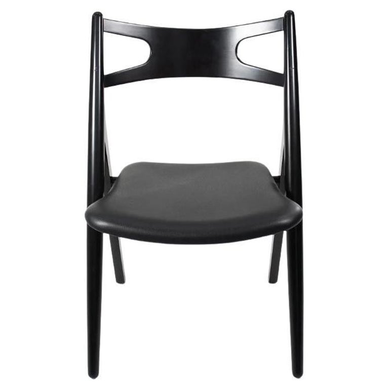 2021 CH29P Sawbuck Dining Chair by Hans Wegner for Carl Hansen in Beech,  Leather For Sale at 1stDibs | lauritz kennedy