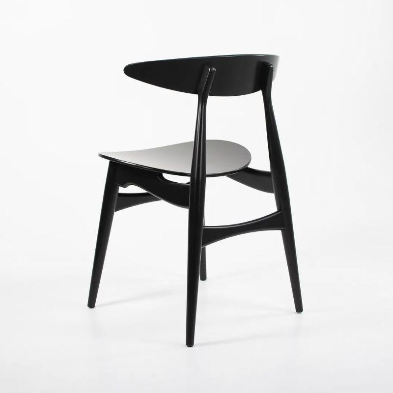 2021 CH33T Dining Chair by Hans Wegner for Carl Hansen in Black Beech  For Sale 3