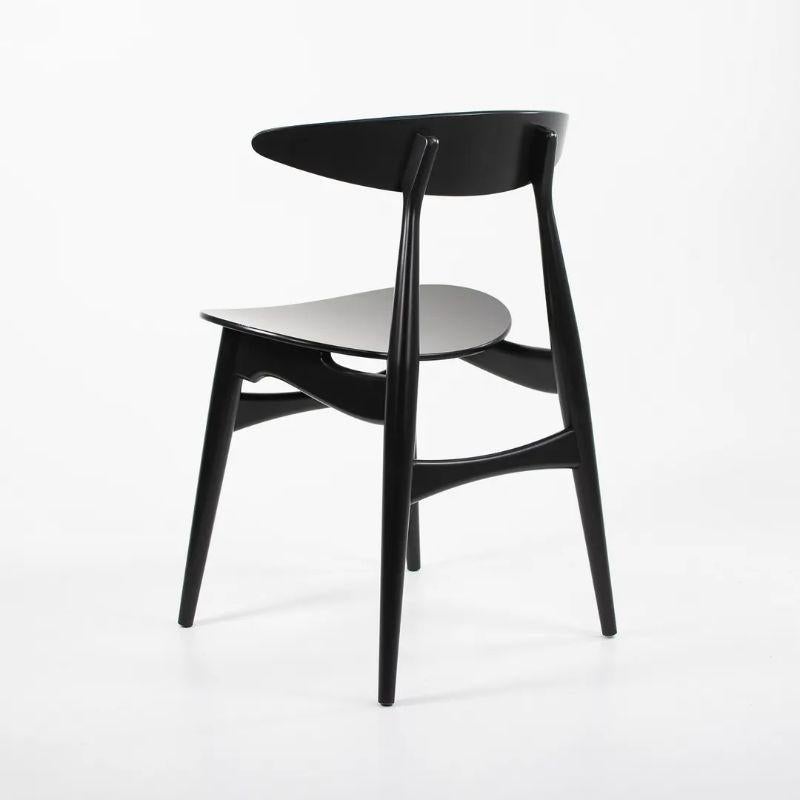 2021 CH33T Sedia da pranzo di Hansen per Carl Hansen in Black Beeche in vendita 2