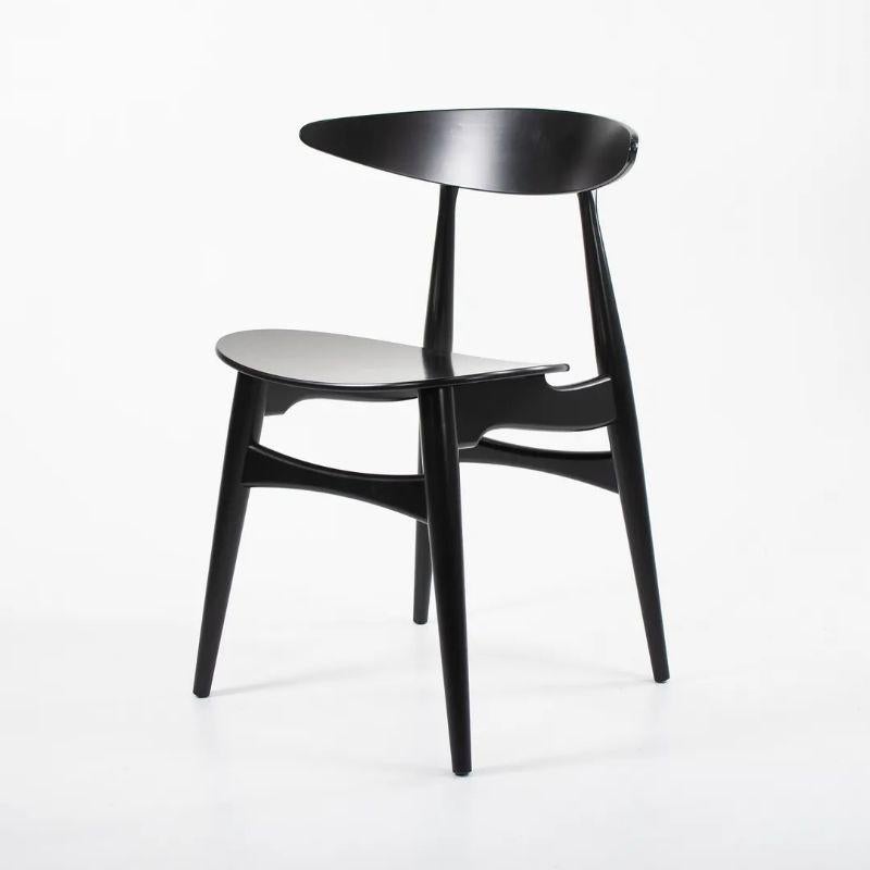 2021 CH33T Dining Chair by Hans Wegner for Carl Hansen in Black Beech  For Sale 4