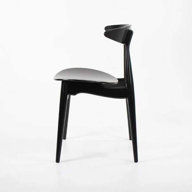 Scandinavian Modern 2021 CH33T Dining Chair by Hans Wegner for Carl Hansen in Black Beech  For Sale