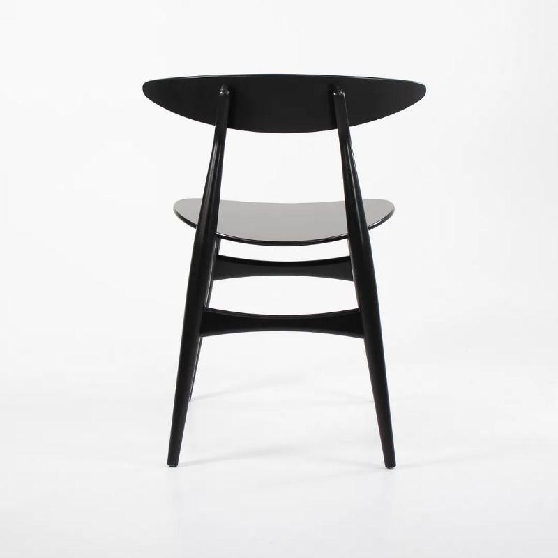 2021 CH33T Dining Chair by Hans Wegner for Carl Hansen in Black Beech  For Sale 1