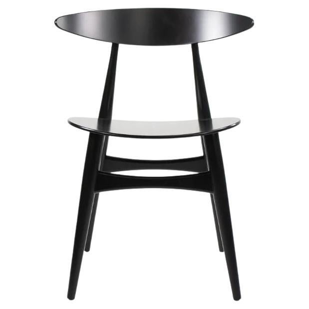 2021 CH33T Dining Chair by Hans Wegner for Carl Hansen in Black Beech  For Sale