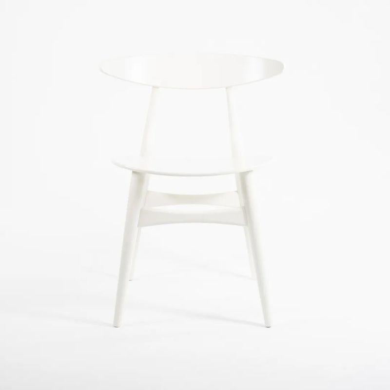 Veneer 2021 CH33T Dining Chair by Hans Wegner for Carl Hansen in White 3x Available For Sale