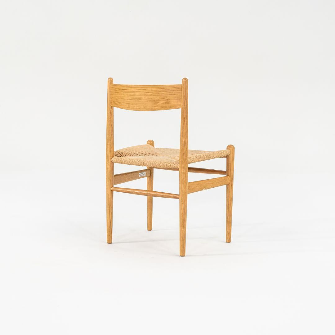 2021 CH36 Chaise de salle à manger Hans Wegner Carl Hansen Laqué Oak Naturel Paper Cord Bon état - En vente à Philadelphia, PA
