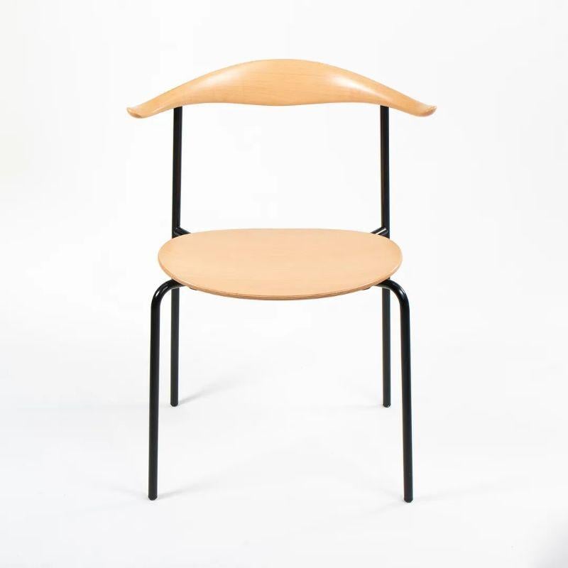 2021 CH88T Dining Chair by Hans Wegner for Carl Hansen in Beech with Black Frame For Sale 4