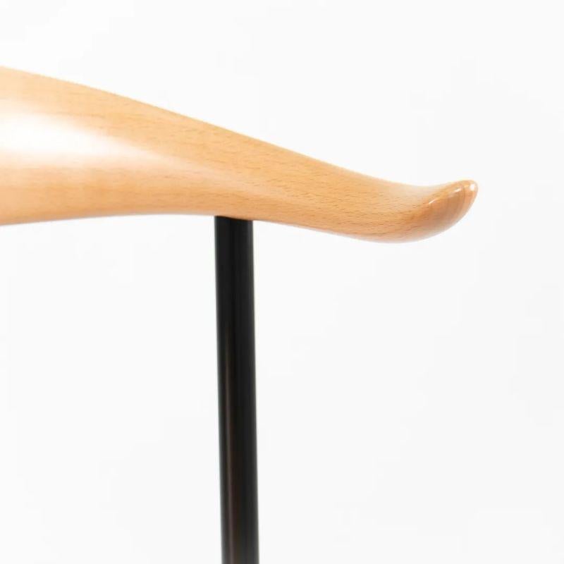 Scandinavian Modern 2021 CH88T Dining Chair by Hans Wegner for Carl Hansen in Beech with Black Frame For Sale