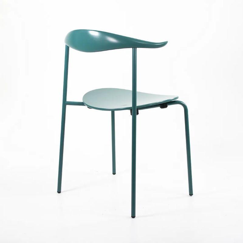 Danois 2021 CH88T Chaise de salle à manger par Hans Wegner pour Carl Hansen en hêtre turquoise  en vente