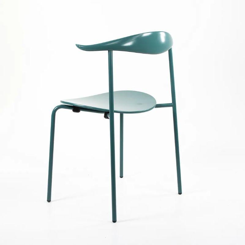 Poudré 2021 CH88T Chaise de salle à manger par Hans Wegner pour Carl Hansen en hêtre turquoise  en vente