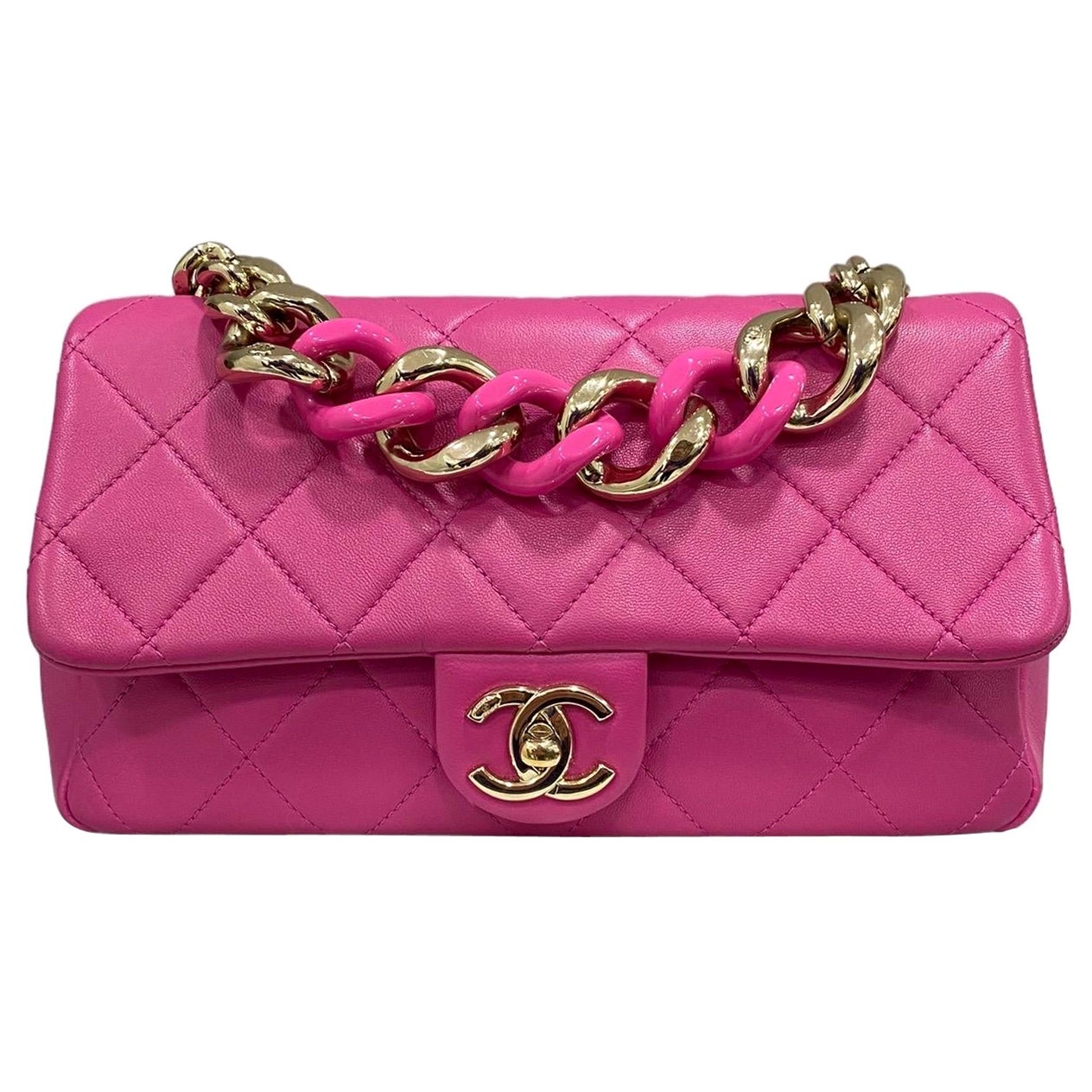 2021 Borsa a tracolla Chanel 19 Rosa
