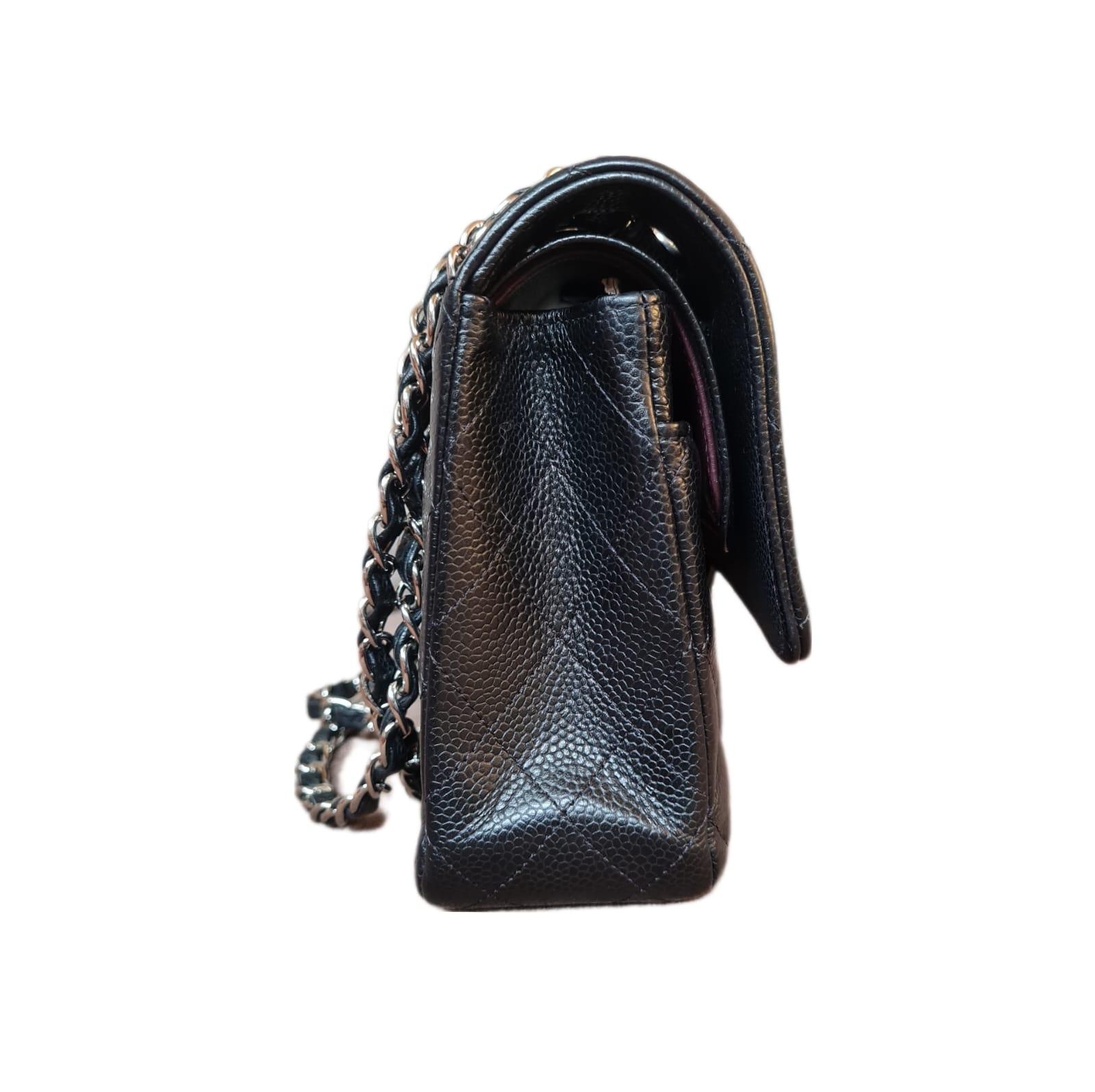 2021 Chanel Black Caviar Classic Double Flap Bag SHW 2
