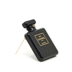 2021 Chanel N5 Gold Black Bottle Brooch