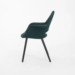 2021 Charles Eames & Eero Saarinen Organic Chair by Vitra in Dark Green Fabric