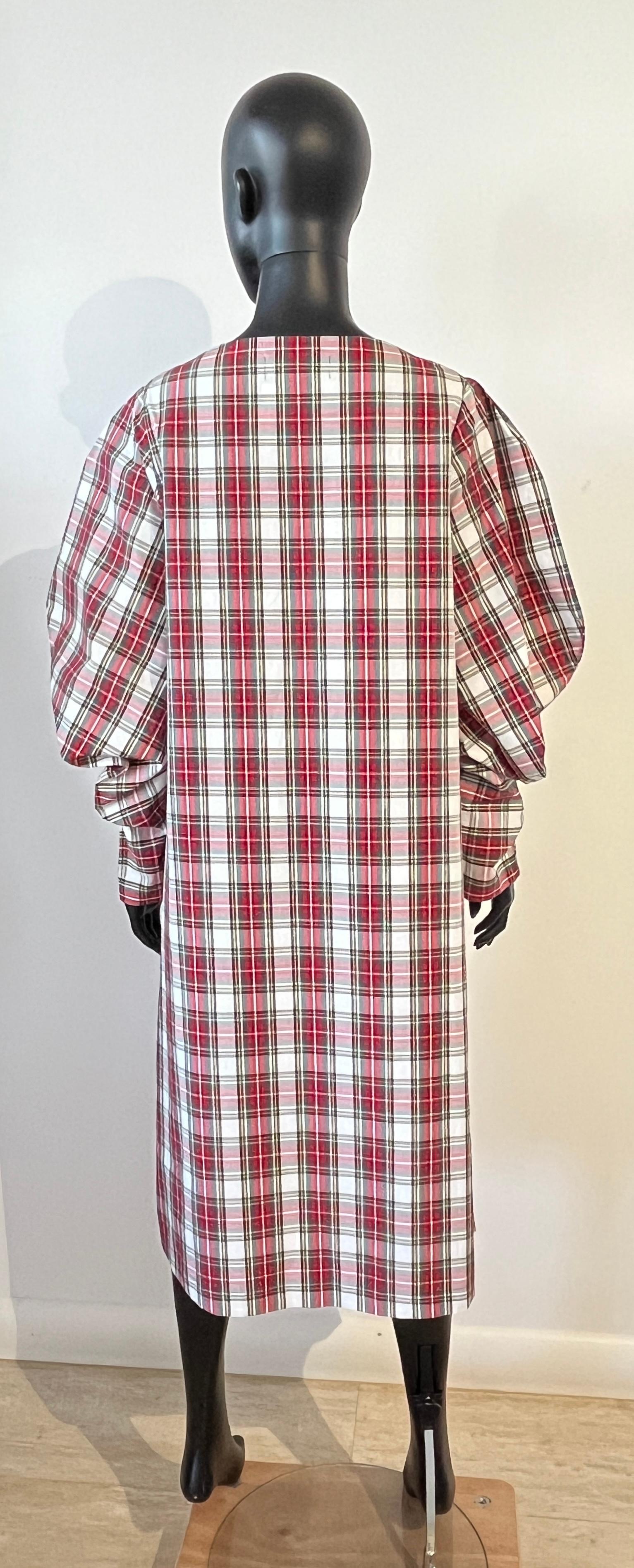 2021 Comme des Garçons kariert  Schottenkleid im Angebot 6