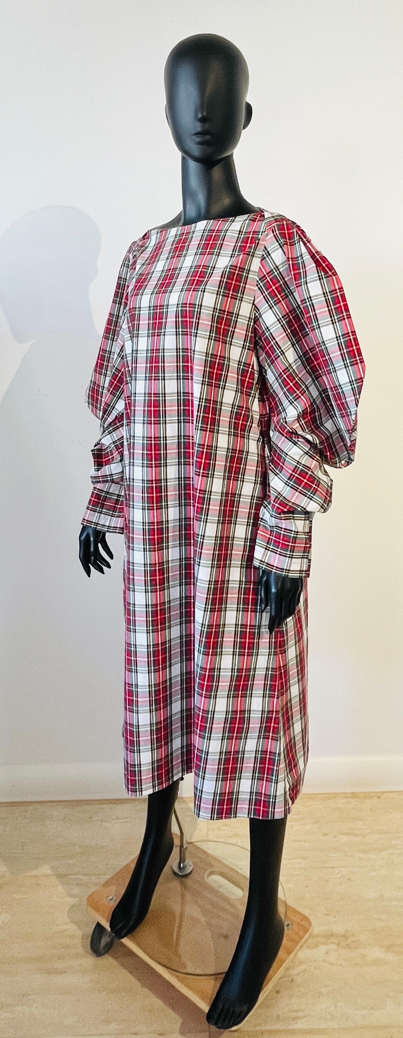 2021 Comme des Garçons kariert  Schottenkleid im Angebot 8