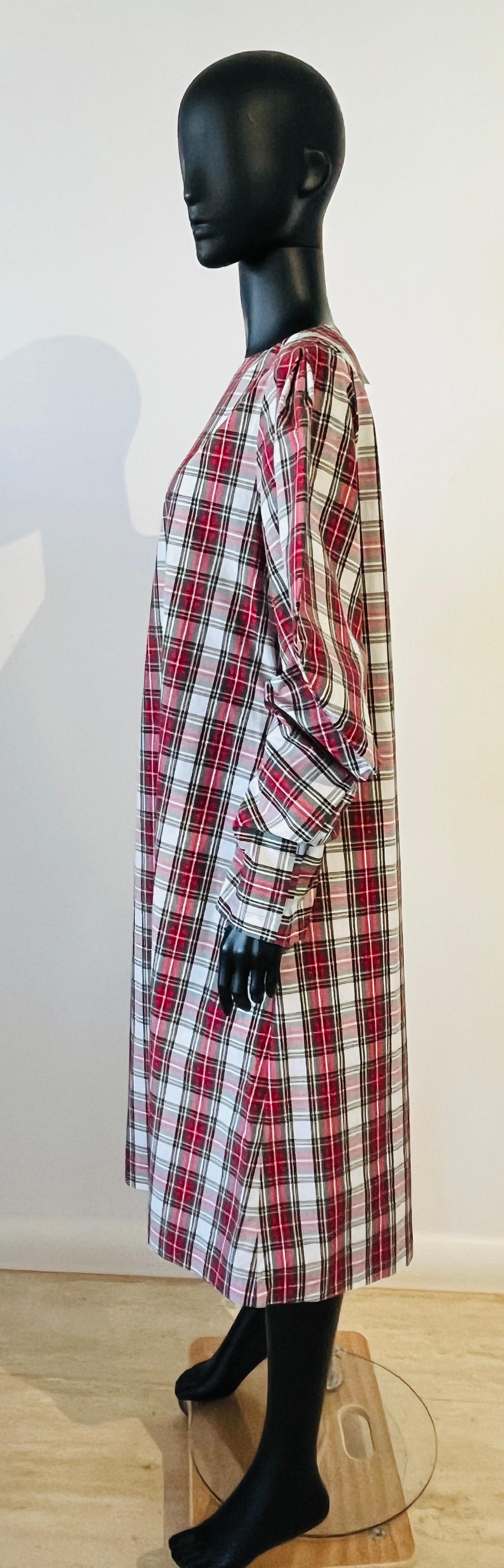 2021 Comme des Garçons kariert  Schottenkleid im Angebot 10