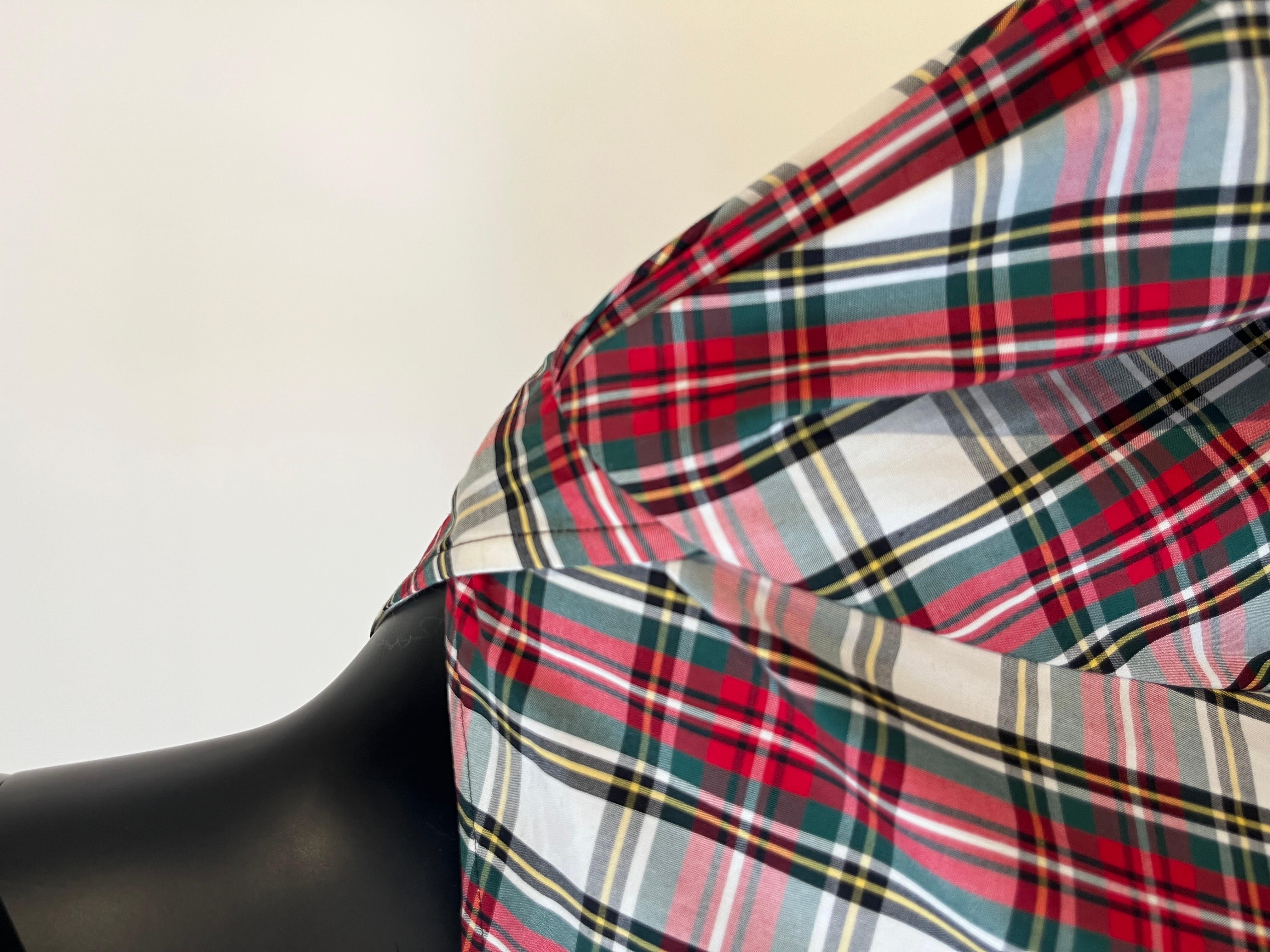 2021 Comme des Garçons kariert  Schottenkleid im Angebot 12