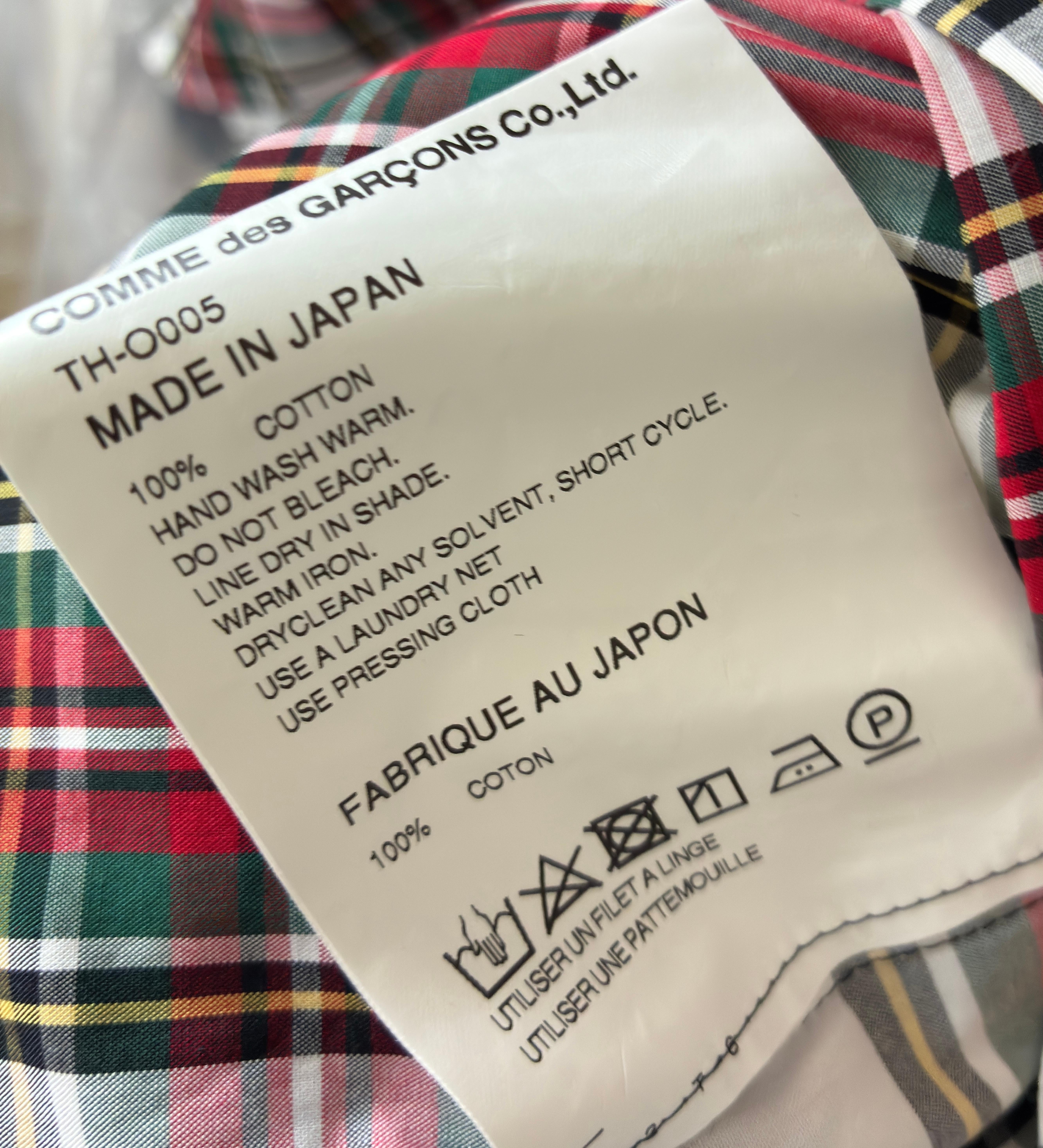 2021 Comme des Garçons kariert  Schottenkleid im Angebot 14