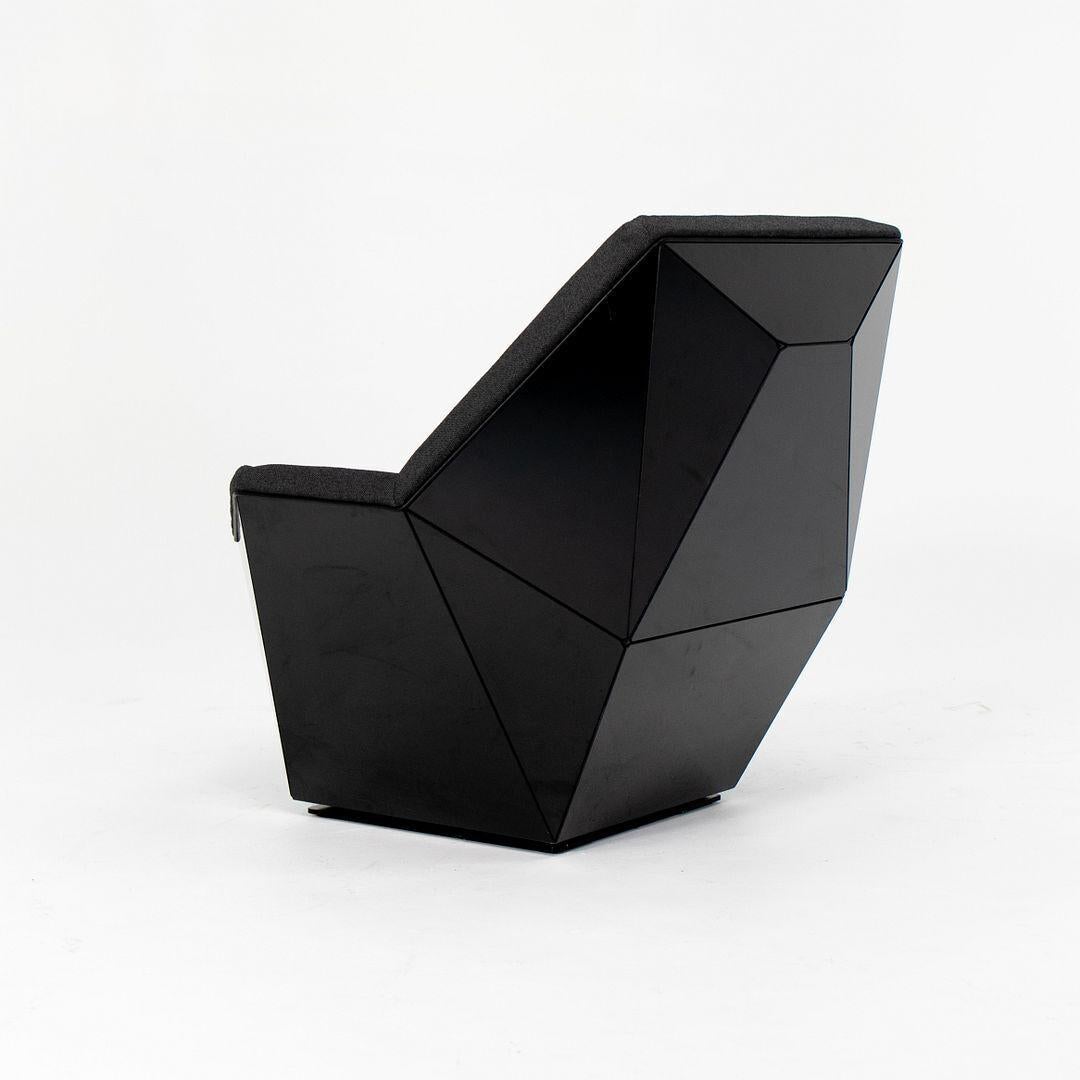 Modern 2021 David Adjaye for Knoll Washington Prism Lounge Chair and Ottoman in Black For Sale