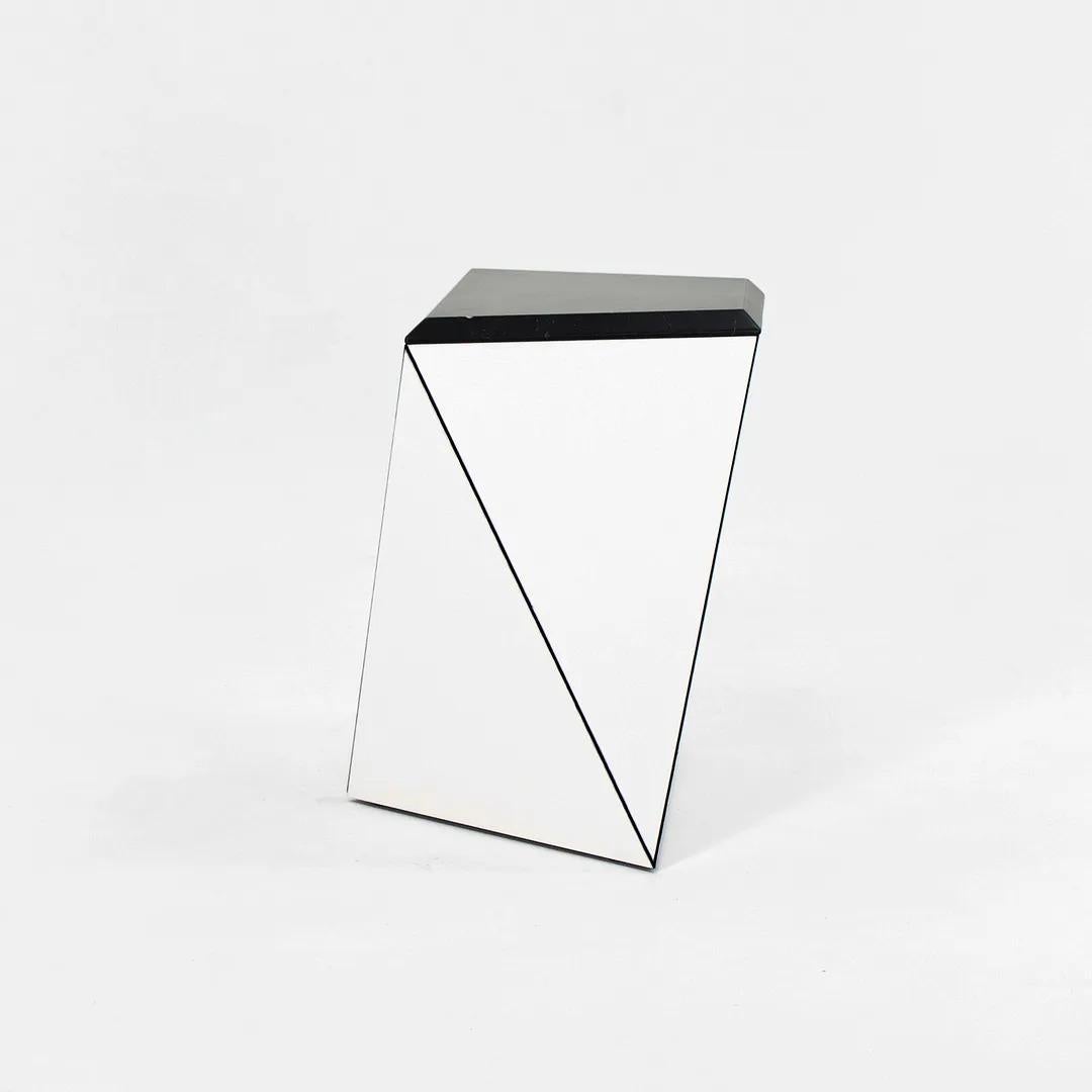 Contemporary 2021 David Adjaye for Knoll Washington Prism Side Table in White / Black Marble