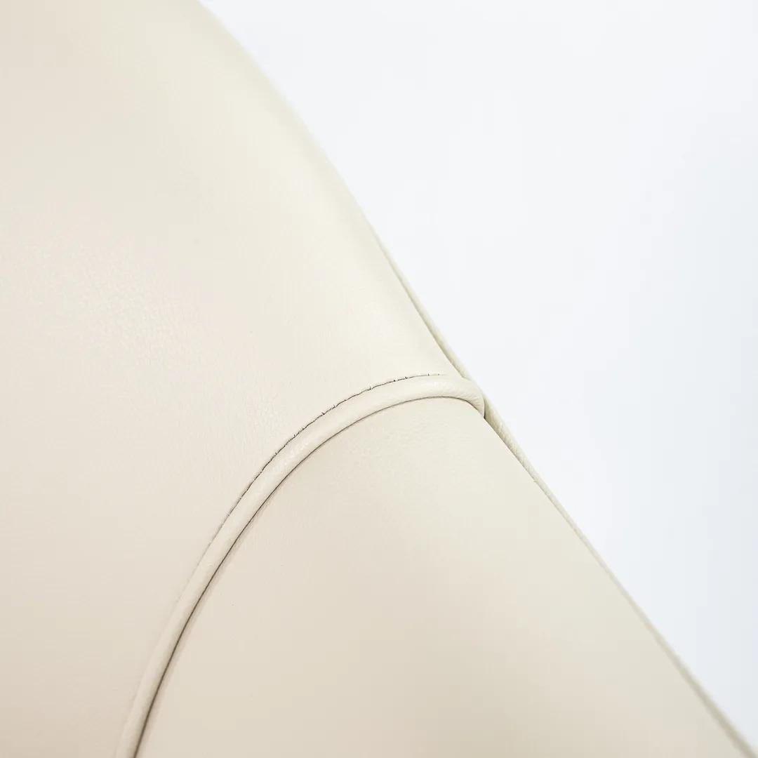 2021 Eero Saarinen for Knoll Executive Arm Chair Leather w/ Wood Legs For Sale 4