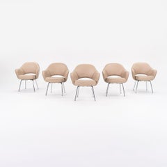 2021 Eero Saarinen for Knoll Executive Arm Dining Chair in Tan Leather