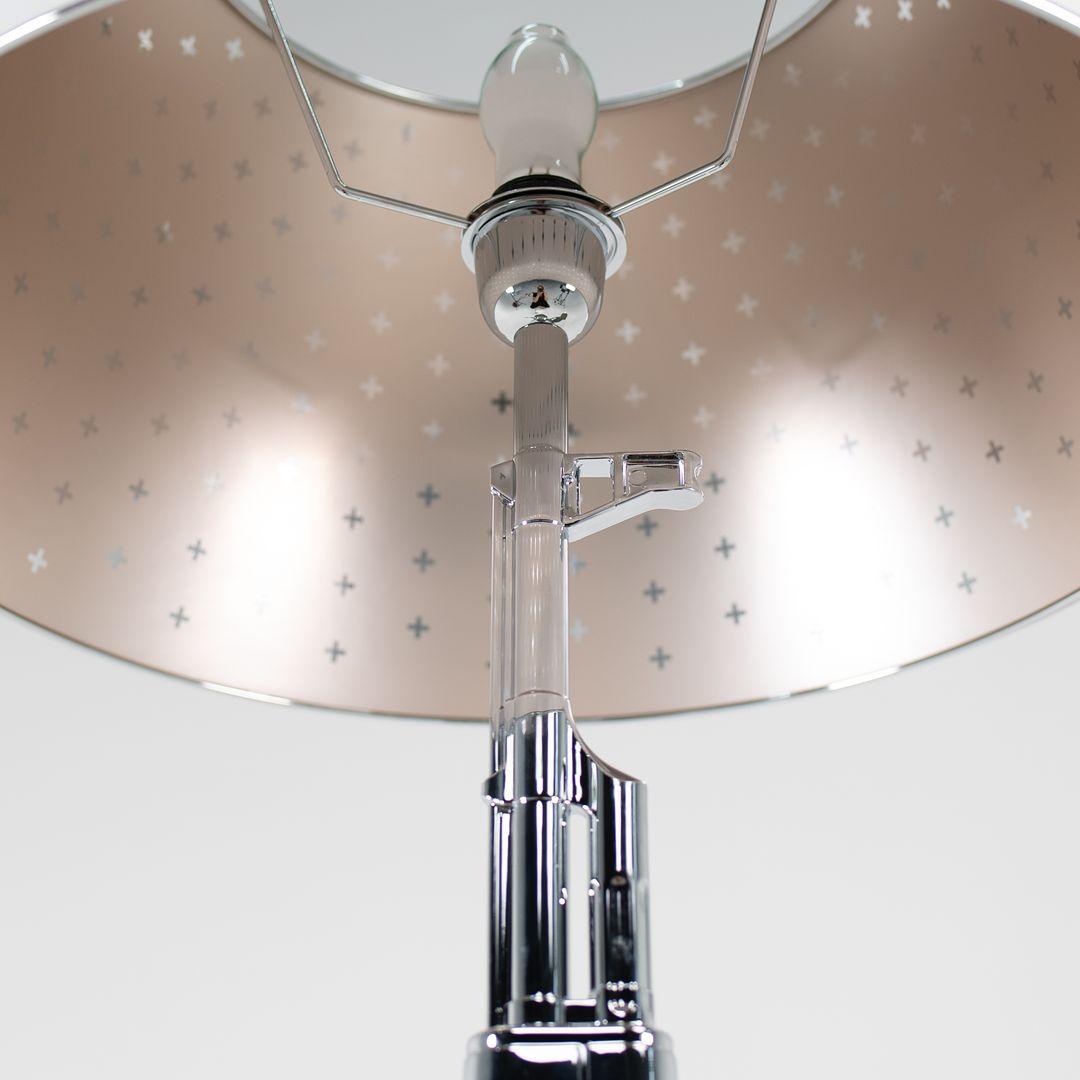 Aluminum 2021 Flos Gun Table Dimmable Floor Lamp in Chrome by Philippe Starck For Sale