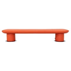 2021 +Halle / Hightower Levels Bench in Orange by Form Us With Love Sweden 95"