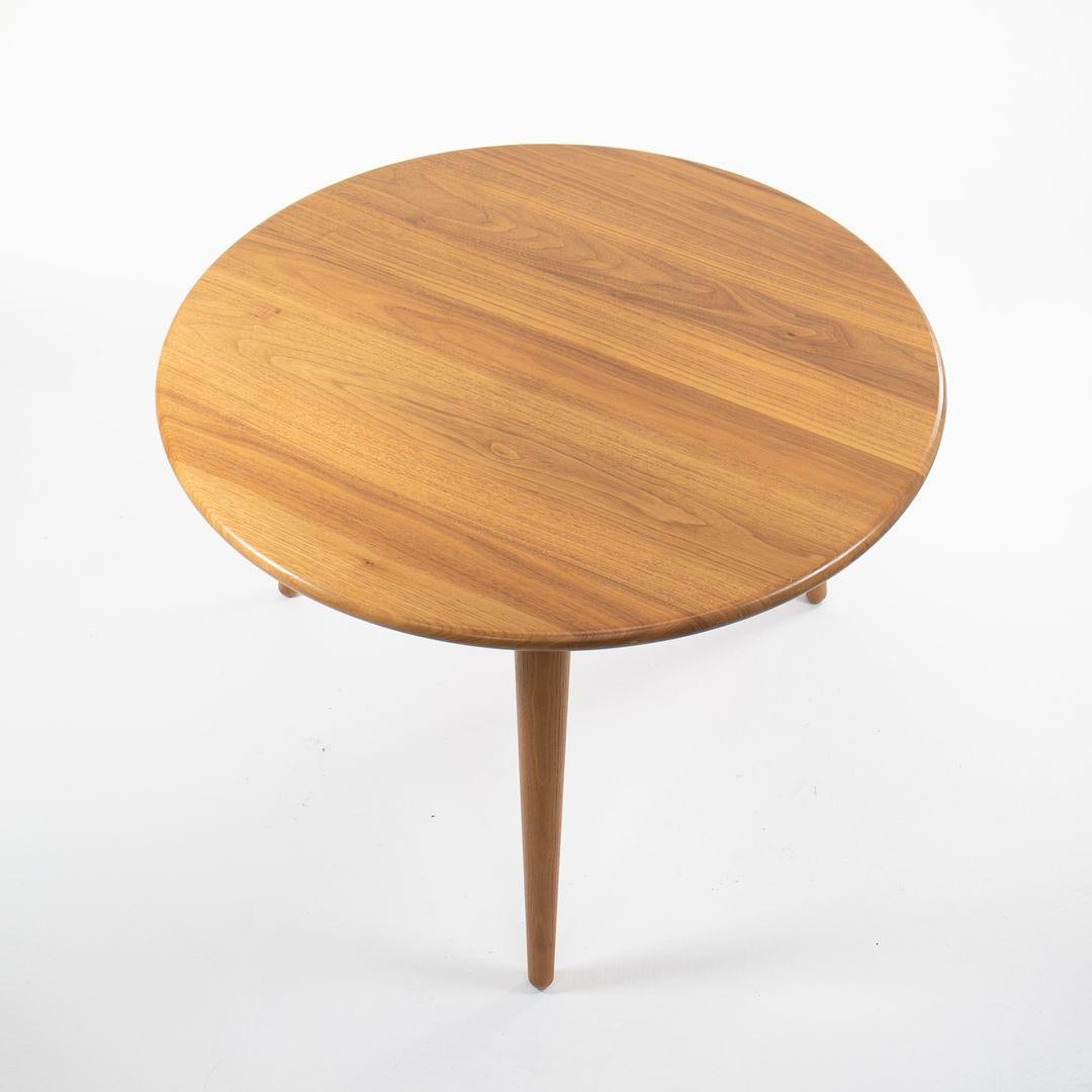 Danish 2021 Hans Wegner for Carl Hansen CH008 Lacquered Walnut 31 x 31 x 21 For Sale