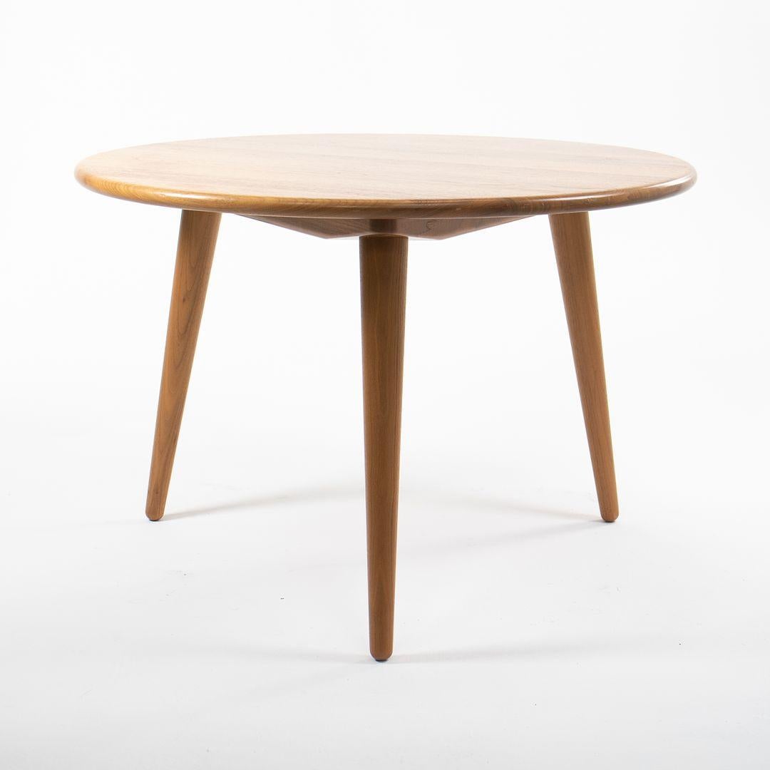 Contemporary 2021 Hans Wegner for Carl Hansen CH008 Lacquered Walnut 31 x 31 x 21 For Sale