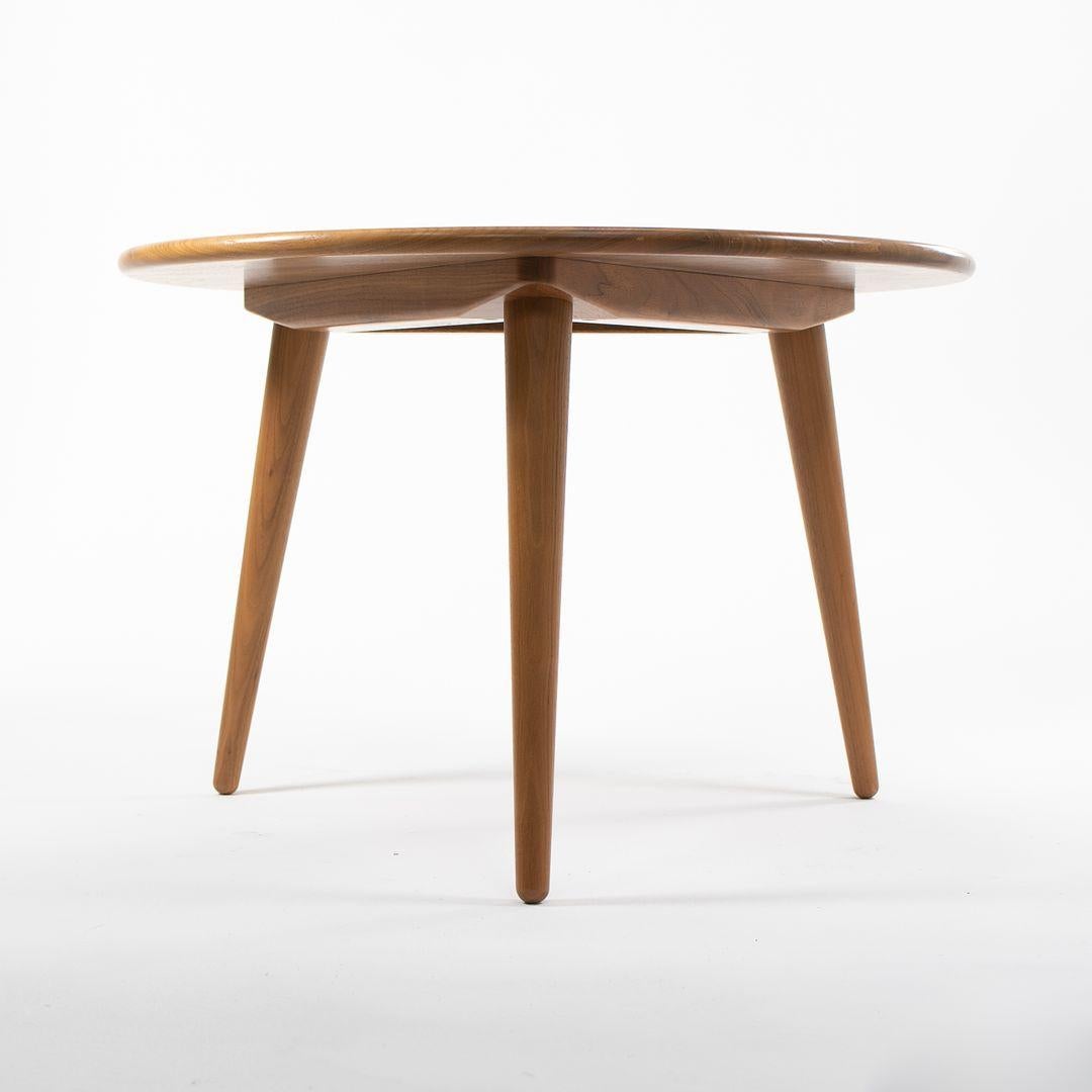 2021 Hans Wegner for Carl Hansen CH008 Lacquered Walnut 31 x 31 x 21 For Sale 2