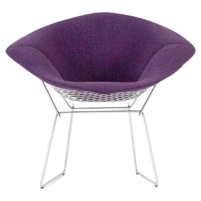 2021 Harry Bertoia for Knoll Diamond Chair with Full Iris Purple Boucle Cover