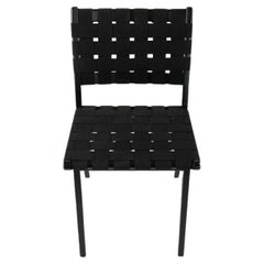 Used 2021 Jens Risom for Knoll Risom Side Dining Chair Ebonized Maple & Black Webbing