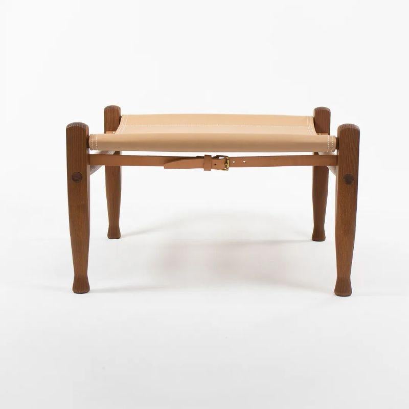 2021 KK97170 Safari Footstool by Kaare / Esben Klint for Carl Hansen in Leather For Sale 1