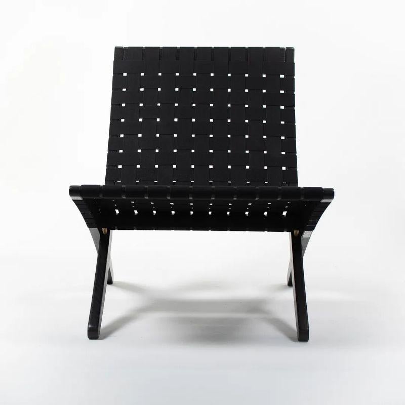 2021 MG501 Cuba Lounge Chair by Morten Gottler for Carl Hansen in Oak & Cotton For Sale 3