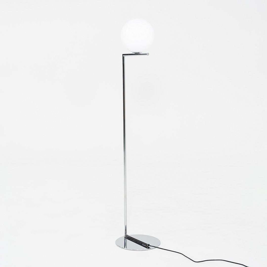 Italian 2021 Michael Anastassiades for Flos IC Floor Lamp in Chrome and Glass For Sale