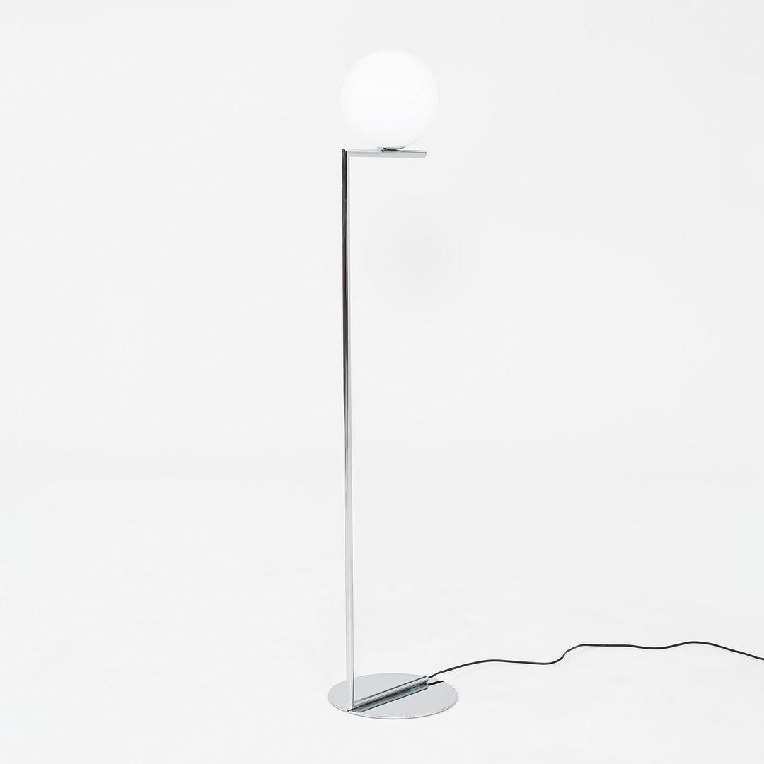 Contemporary 2021 Michael Anastassiades for Flos IC Floor Lamp in Chrome and Glass For Sale