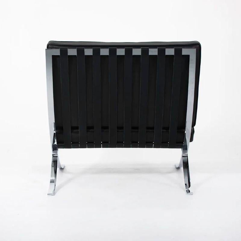 Mies van der Rohe für Knoll Barcelona-Stuhl aus gestrichenem schwarzem Leder, 2021 im Angebot 2
