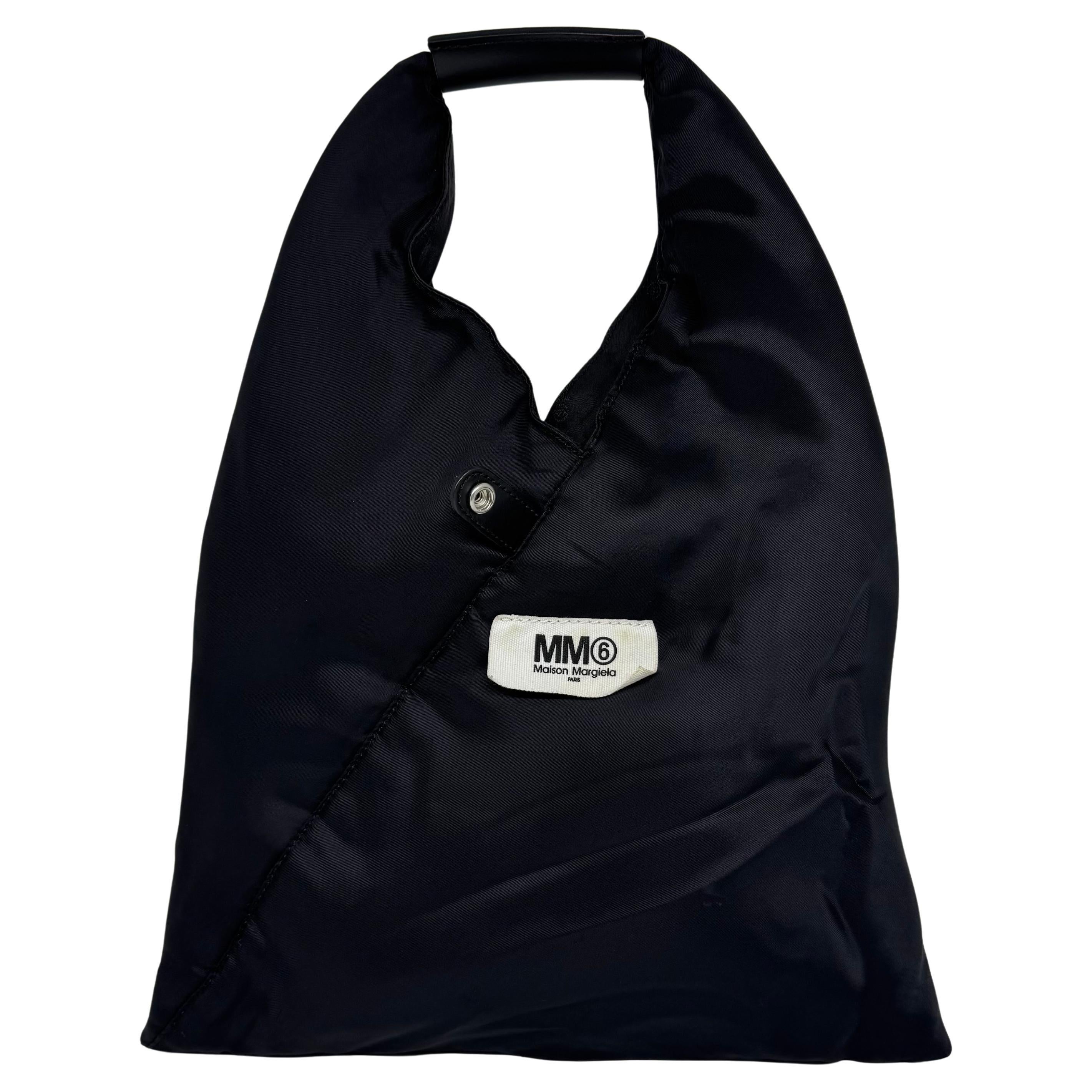 2021 MM6 Maison Martin Margiela Small Nylon Inside Out Japanese Triangle Tote