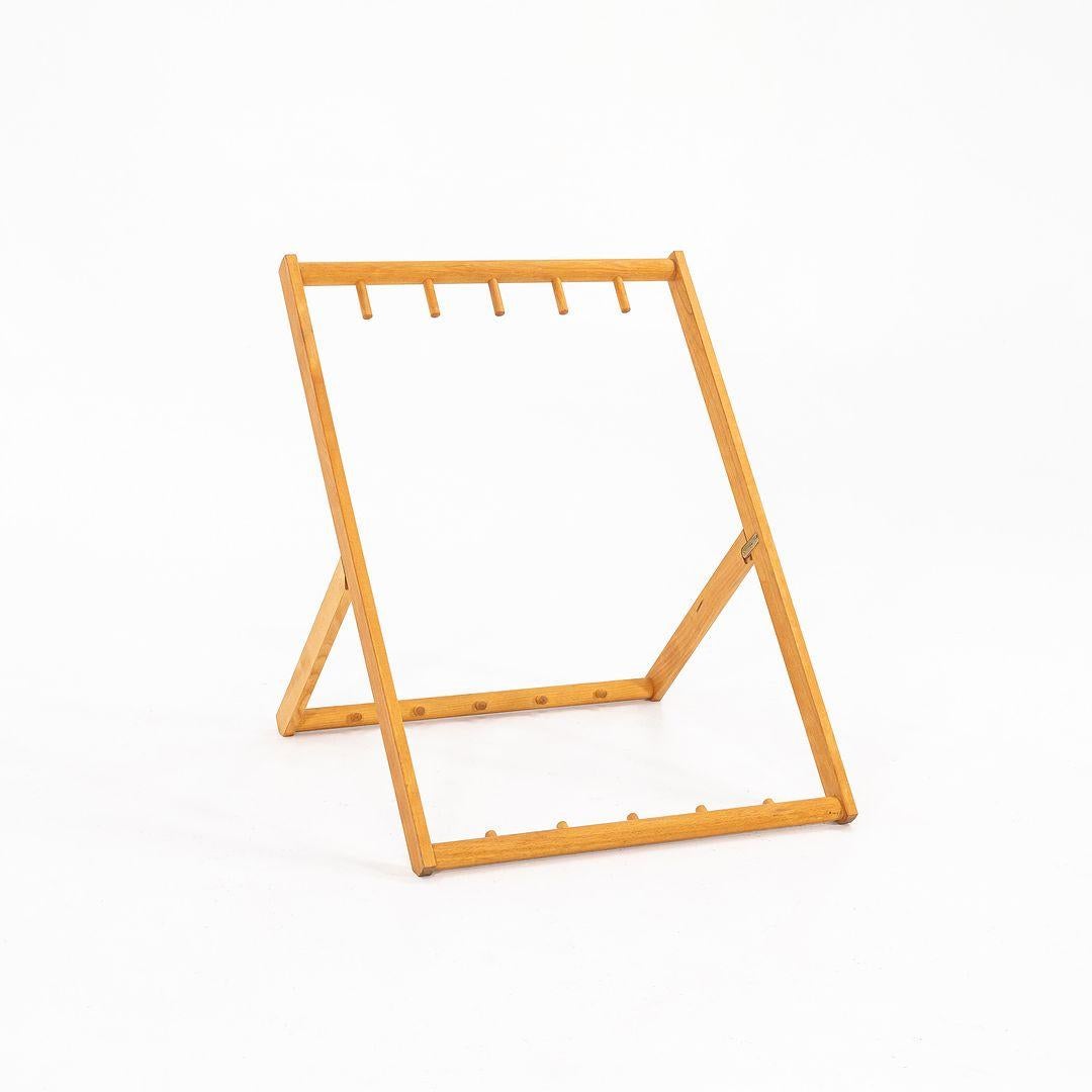 Modern 2021 Mogens Koch & Carl Hansen MK99201 Beech Oil Stand For Folding Chairs For Sale