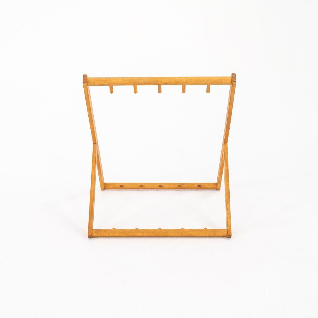 Danish 2021 Mogens Koch & Carl Hansen MK99201 Beech Oil Stand For Folding Chairs For Sale