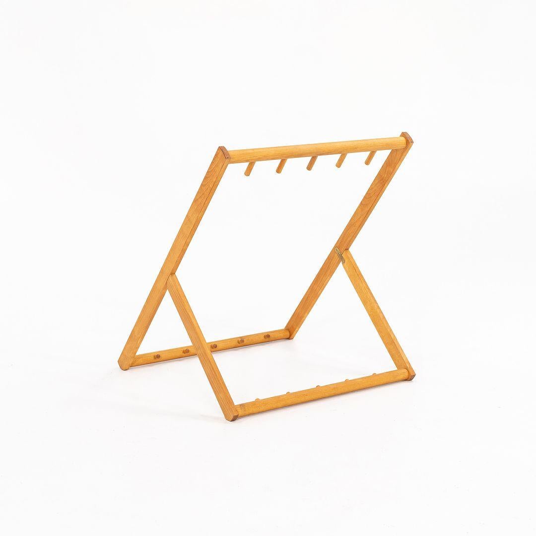 Contemporary 2021 Mogens Koch & Carl Hansen MK99201 Beech Oil Stand For Folding Chairs For Sale