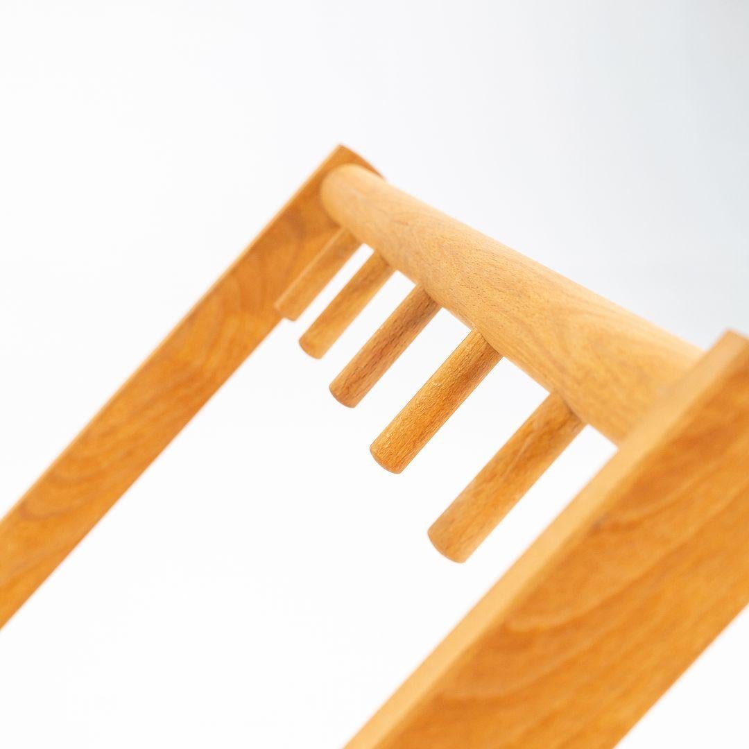 2021 Mogens Koch & Carl Hansen MK99201 Beech Oil Stand For Folding Chairs For Sale 2