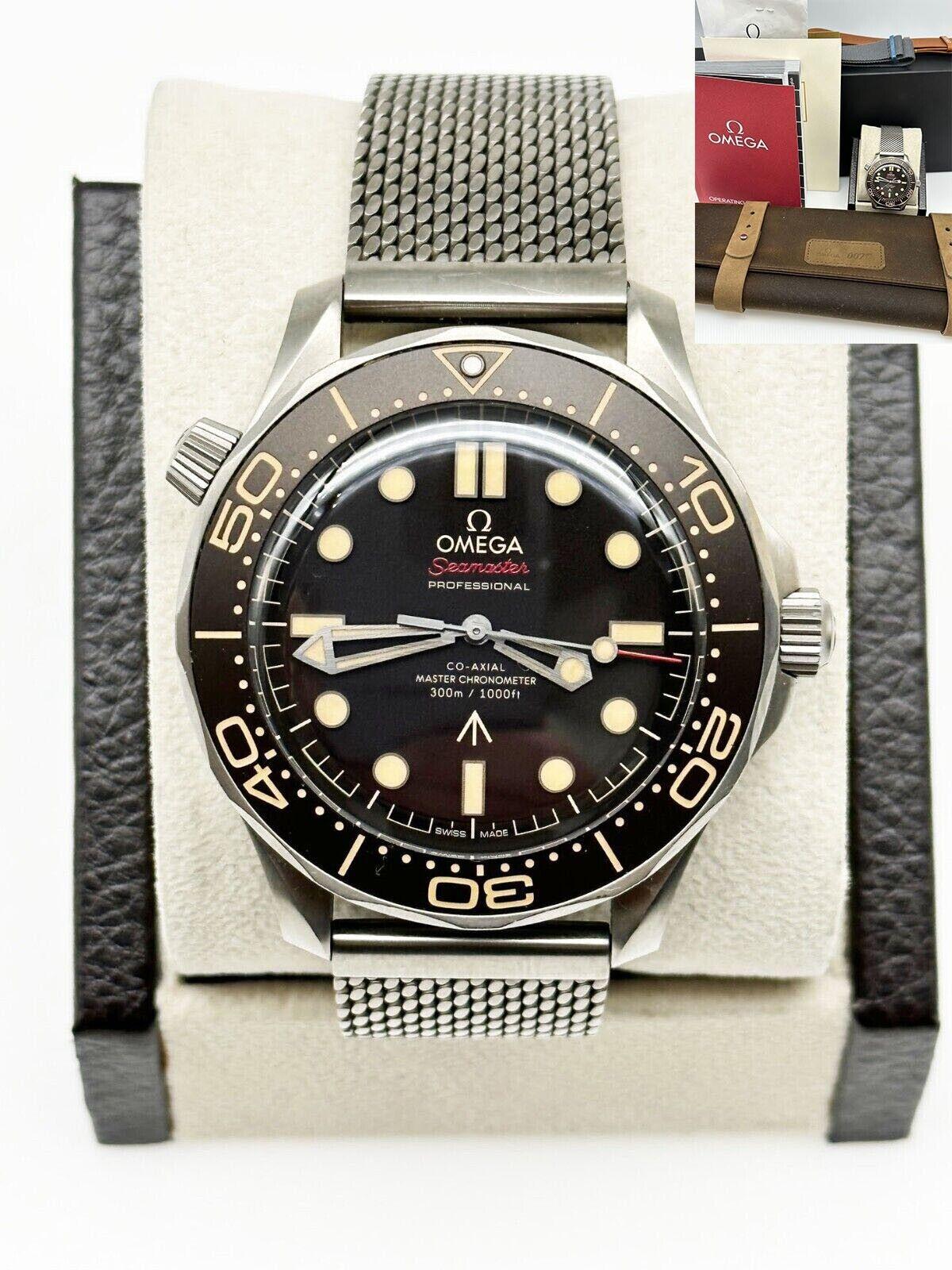 Style Number: 210.90.42.20.01.001


Year: 2021

 

Model: Seamaster

 

Case Material: Titanium 

 

Band:  Titanium 

 

Dial: Brown

 

Face: Sapphire Crystal 

 

Case Size: 42mm 

 

Includes: 

-Omega Box, Booklet, Original Purchase Receipt