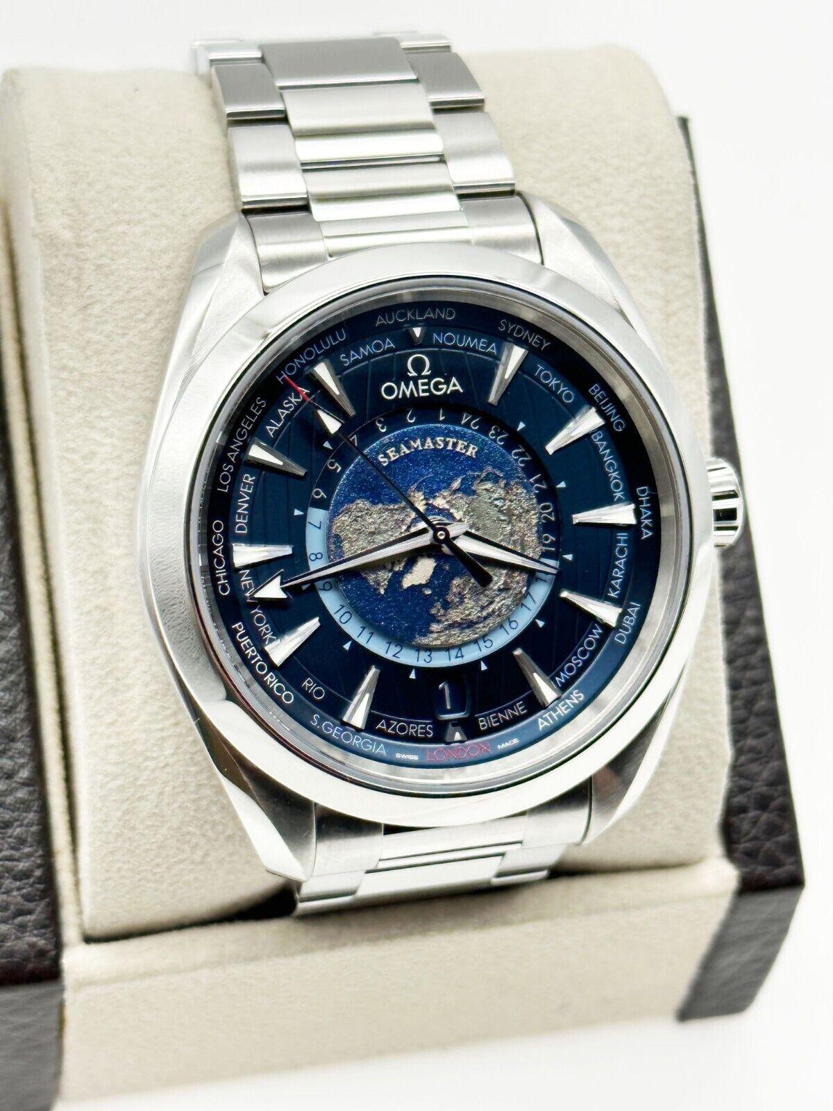 Stilnummer: 220.10.43.22.03.001


Jahr: 2021

 

Modell: Seamaster Aquaterra GMT Weltzeituhr 

 

MATERIAL des Gehäuses: Rostfreier Stahl

 

Band: Rostfreier Stahl

 

Lünette:  Rostfreier Stahl

 

Zifferblatt: Blau 

 

Gesicht: Saphirglas 

