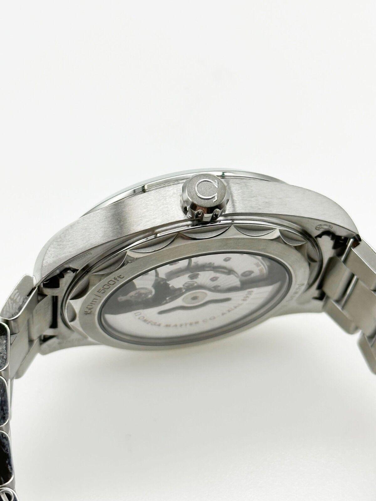 2021 Omega 220.10.43.22.03.001 Seamaster Aqua Terra GMT Weltzeituhr Box Papier 2